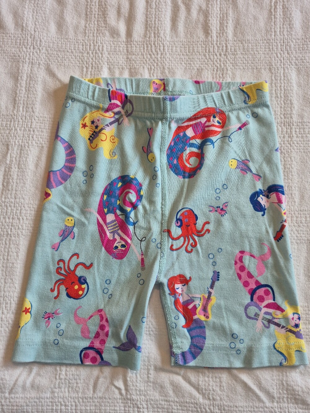 Hanna Andersson size 130 or 8 girls pajama shorty pants Little Mermaid design